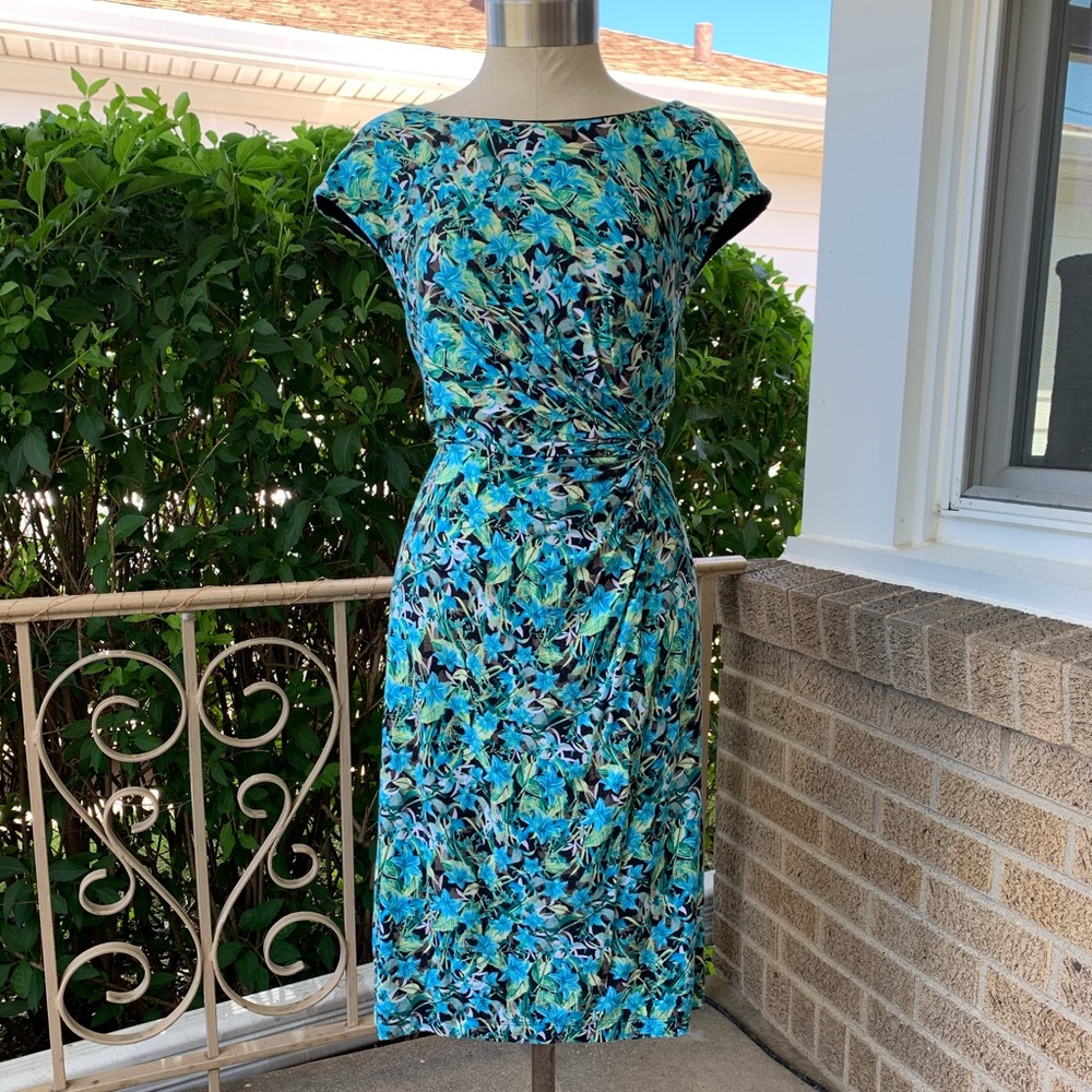 Dana Buchman Twisted-Front Dress